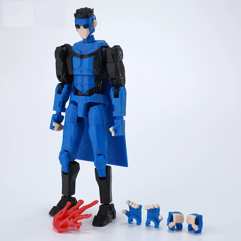 3D Printing Drawing - 3d Printed Articulated Action Figure Jointed