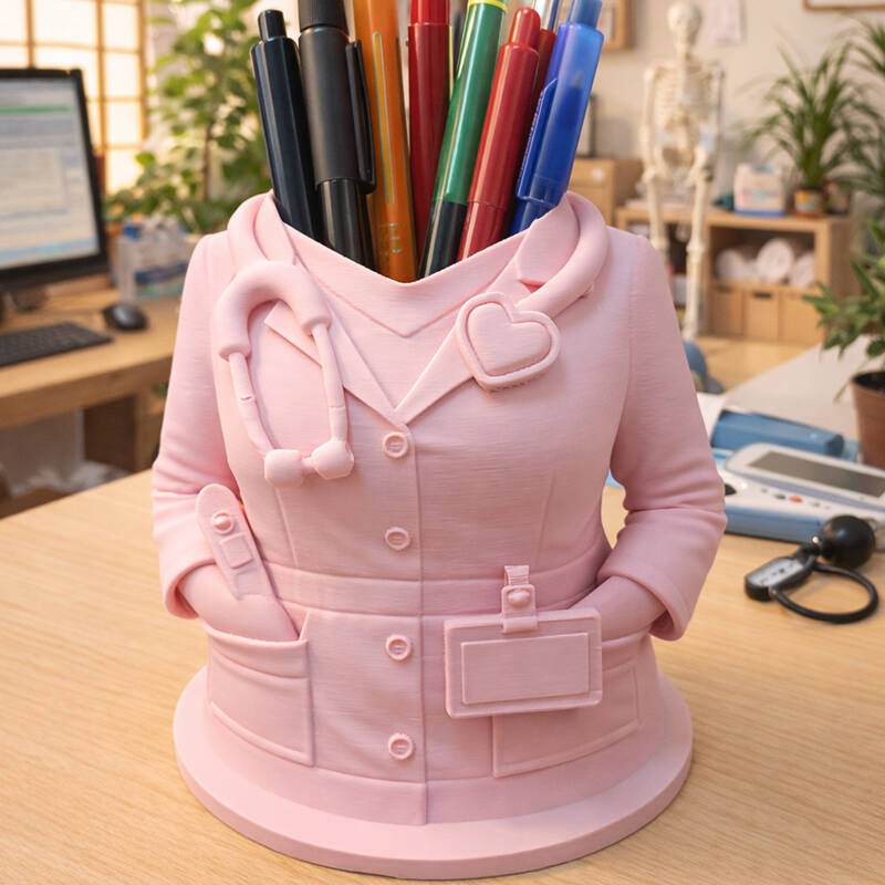3D Printing Grip - 3D Printed Doctor Nurse Figurine Pen