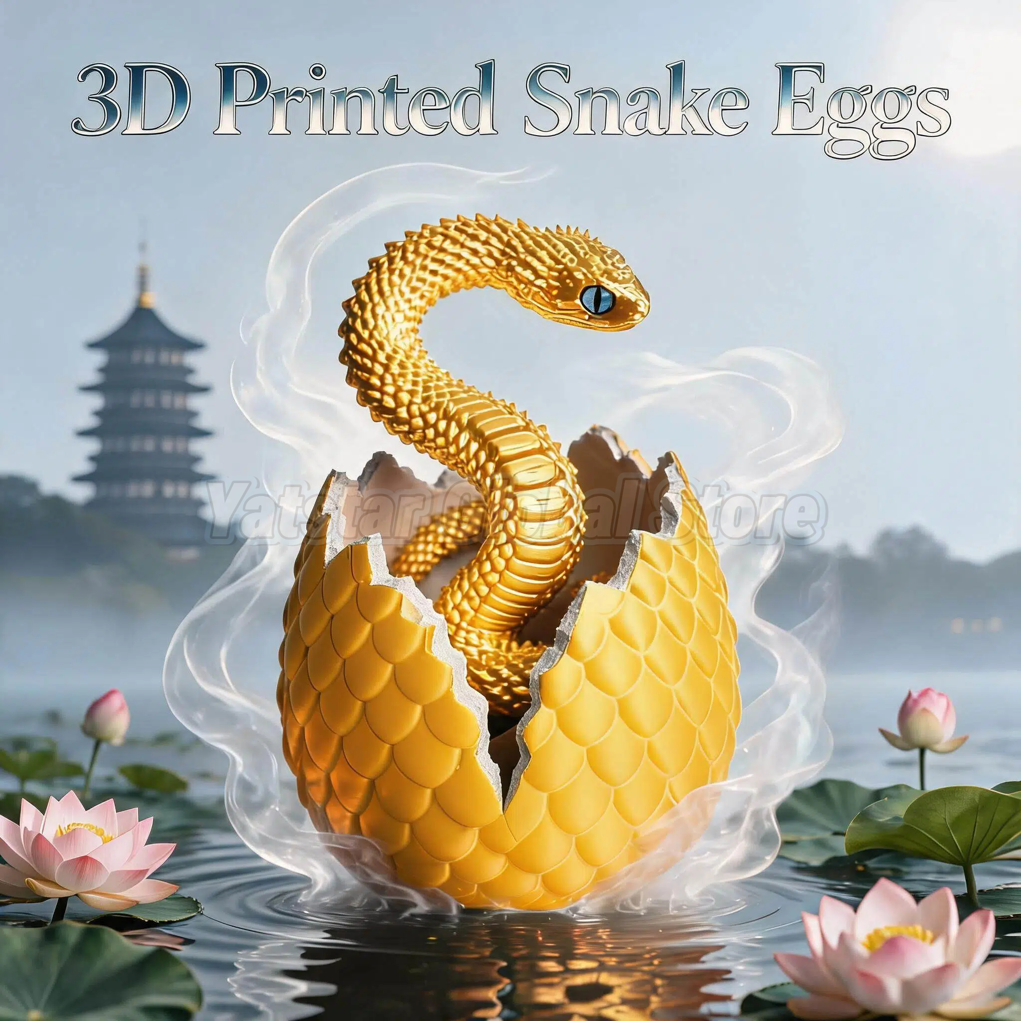 3D Printing Yourself - 3D Printed Snake Egg Toy Creative