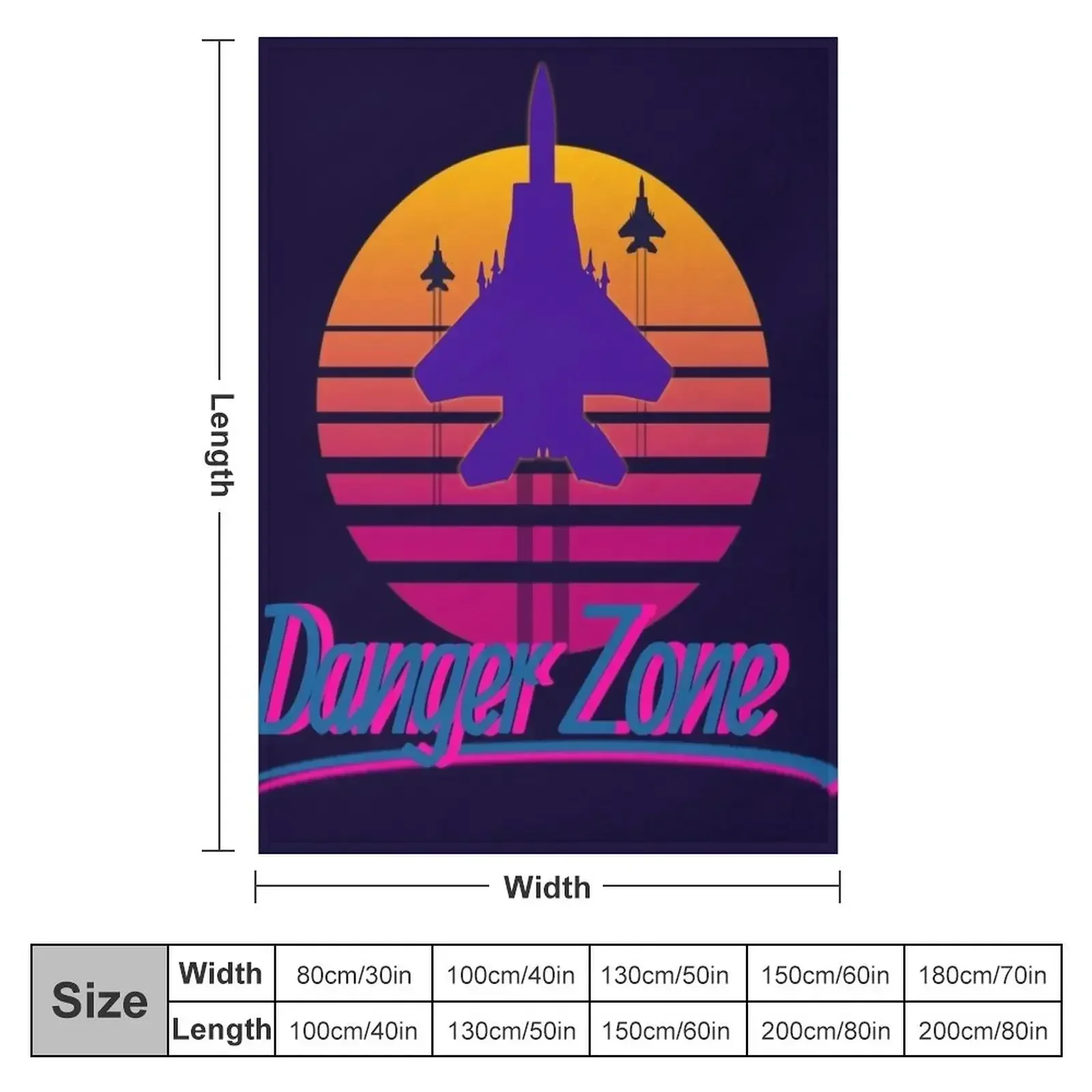Danger Zone Throw Blanket Ultr - đánh giá và giá 3D Printing Zone