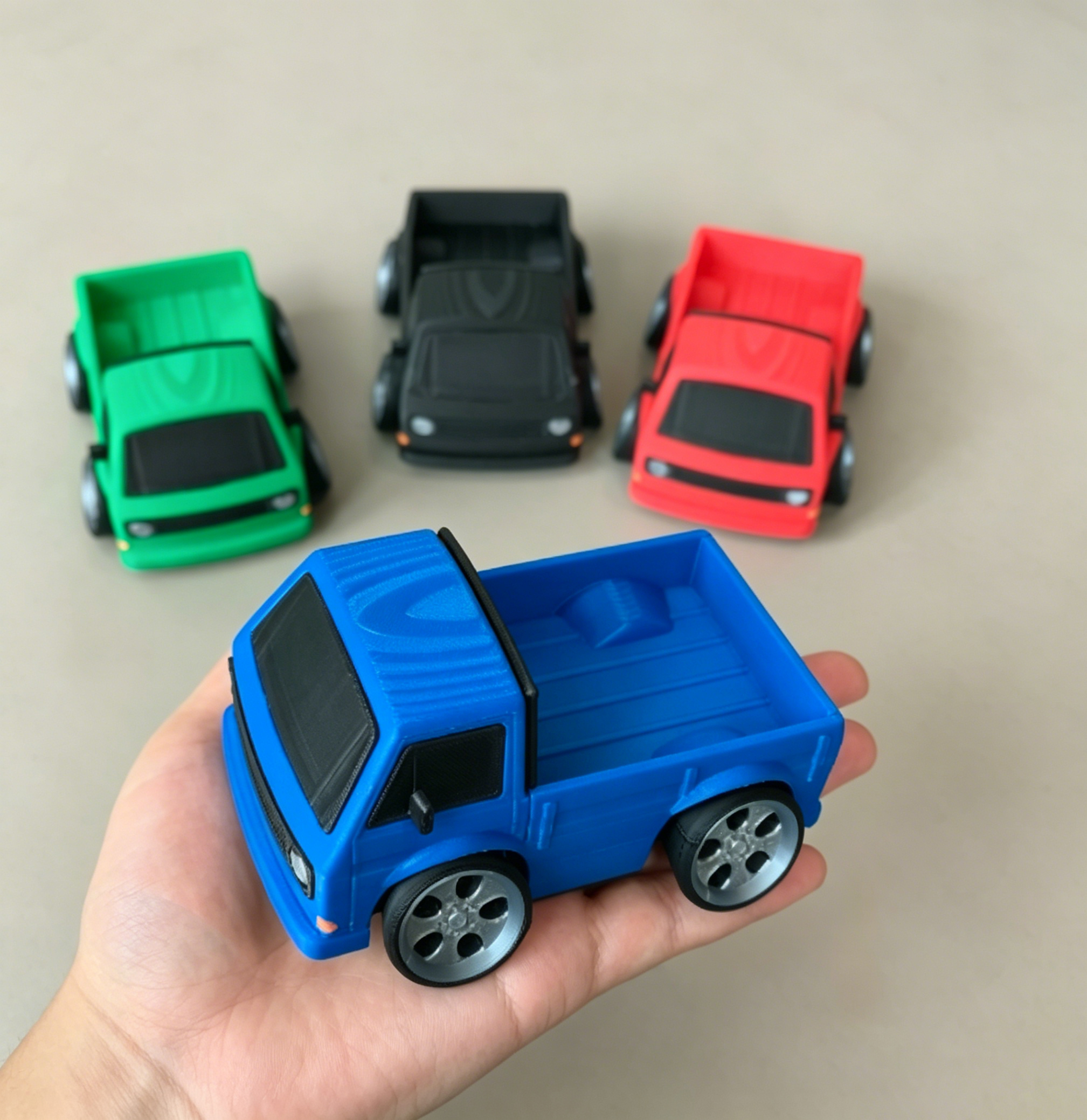 Retro T3 Pickup Truck 3D Print - đánh giá và giá 3D Printing Diecast Cars