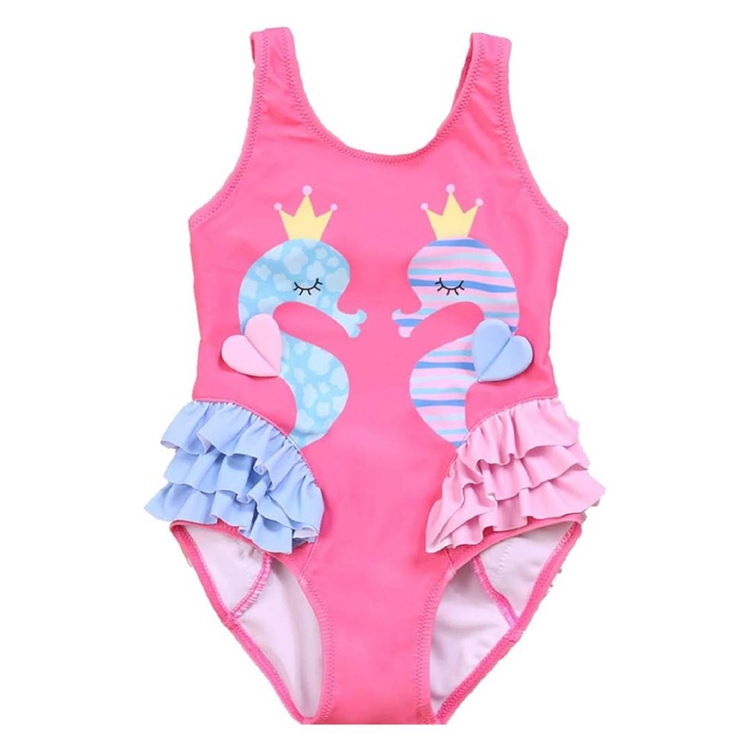 Trendy Girls Seahorse Swimsuit - đánh giá và giá 3D Printing Drawing