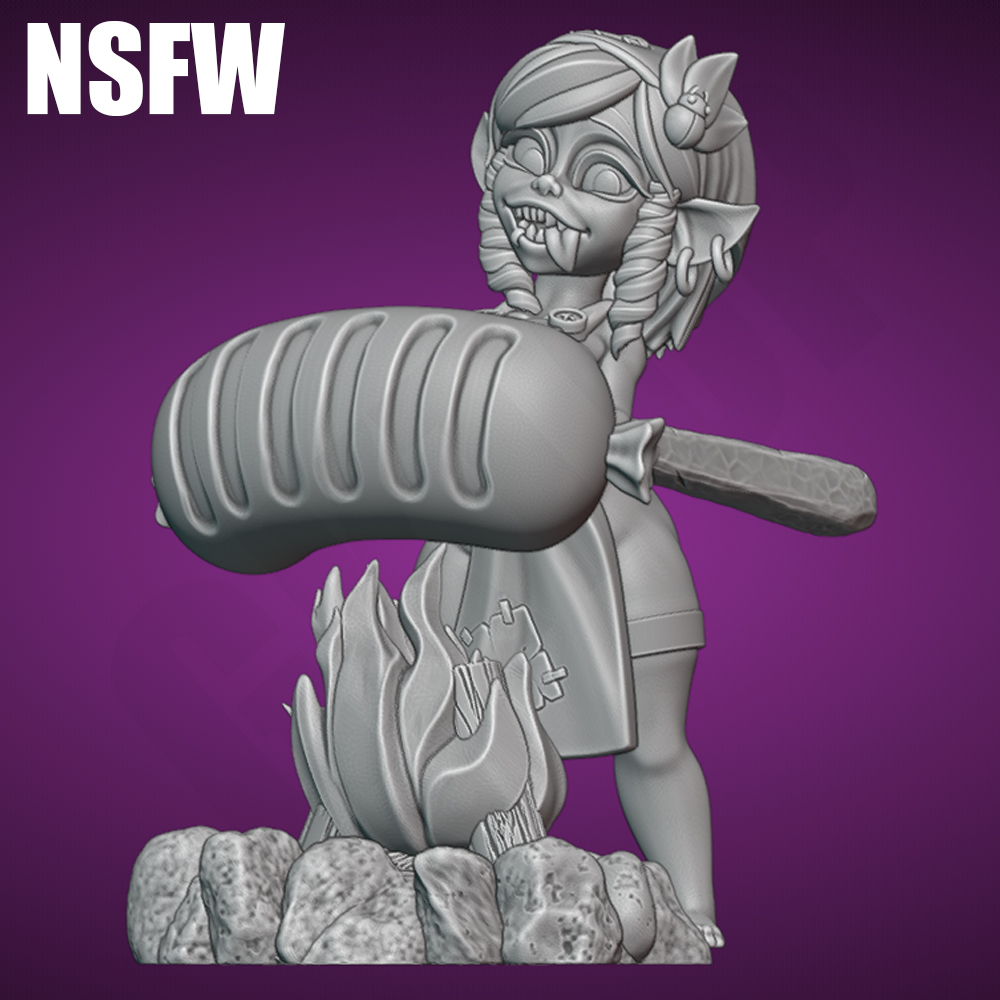 Sexy Campfire Goblin NSFW 1/24 - đánh giá và giá 3D Printing Rabbit