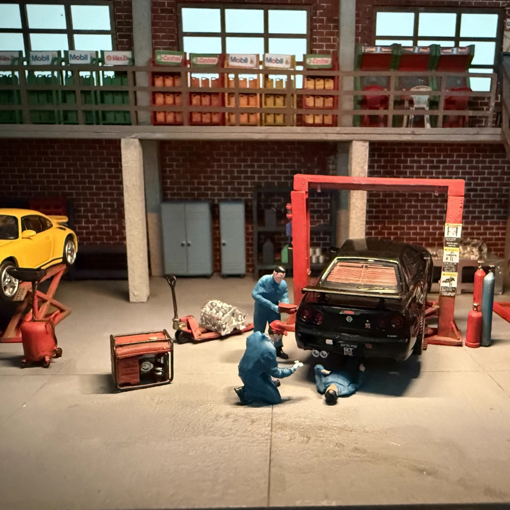 1/64 Scale American Style Gara - đánh giá và giá 3D Printing Diecast Cars