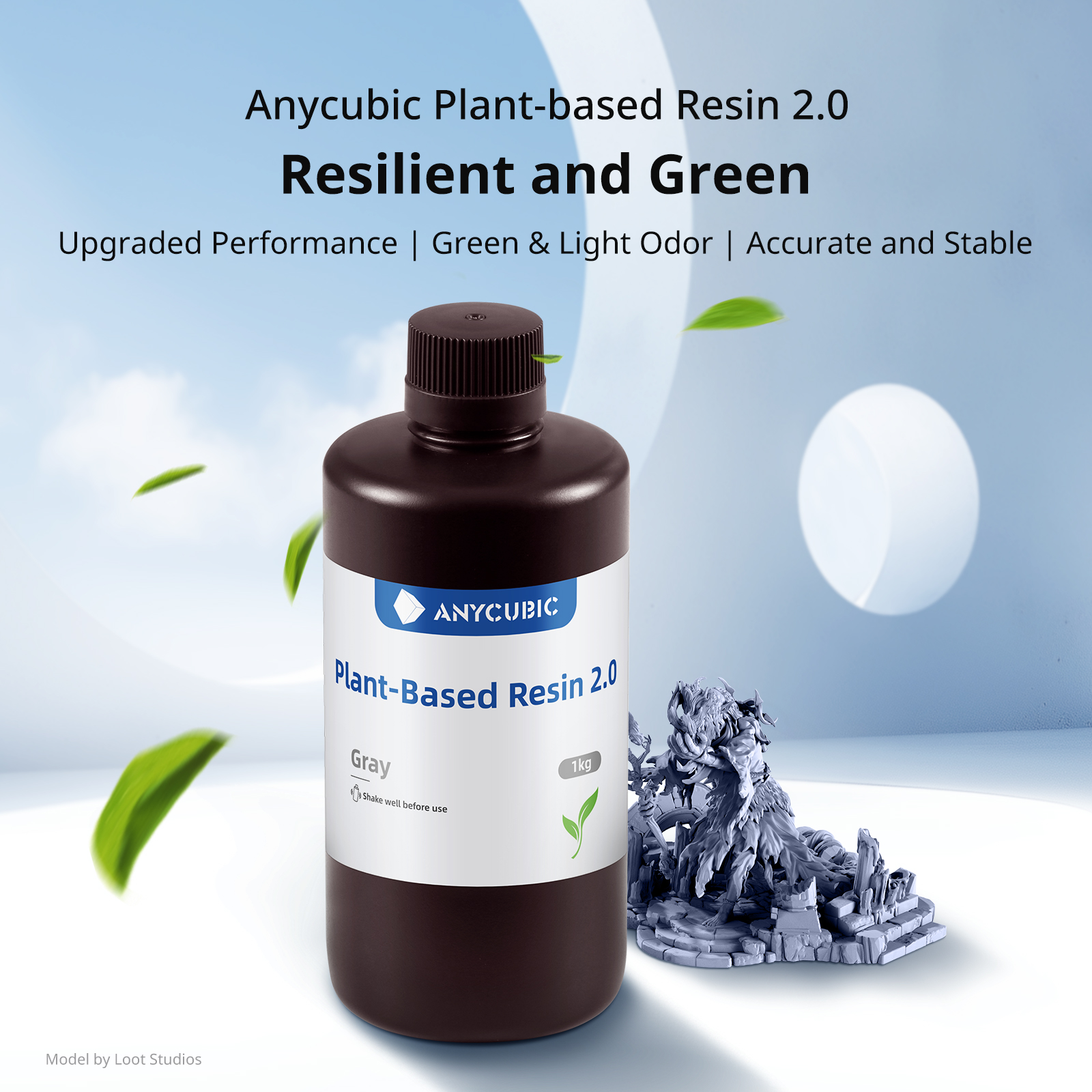 NEWEST ANYCUBIC ECO UV Resin 2 - đánh giá và giá Glue For 3D Printing