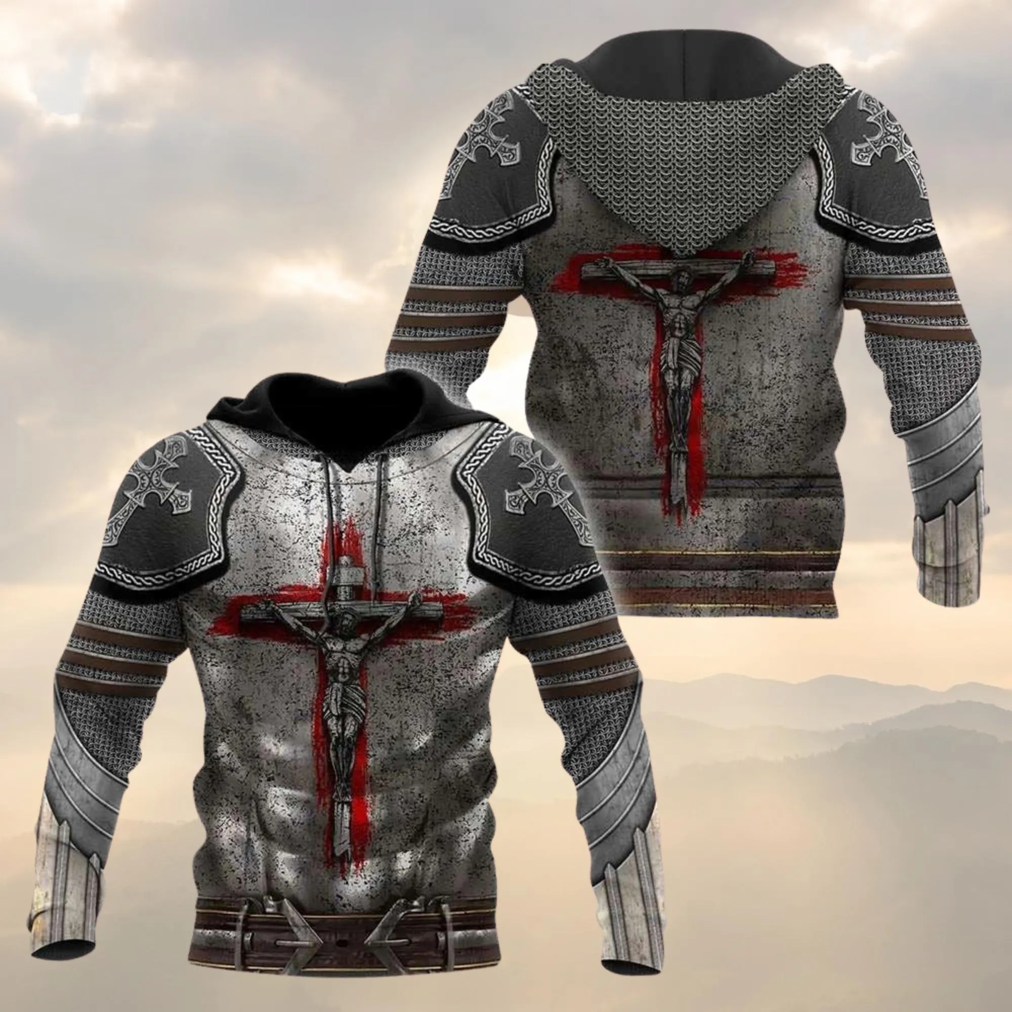 Knight Armor Jesus Hoodie, Cru - đánh giá và giá 3D Printing Knight Armor