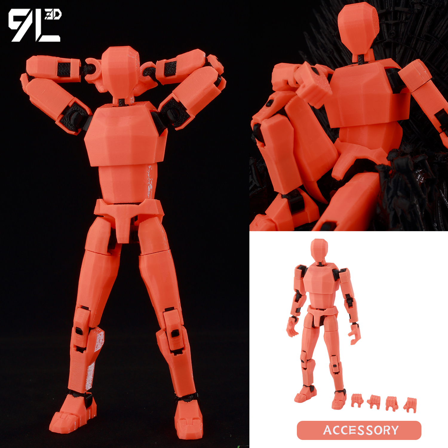 9L 3D Printed Articulated Dumm - đánh giá và giá 3D Printing Yourself