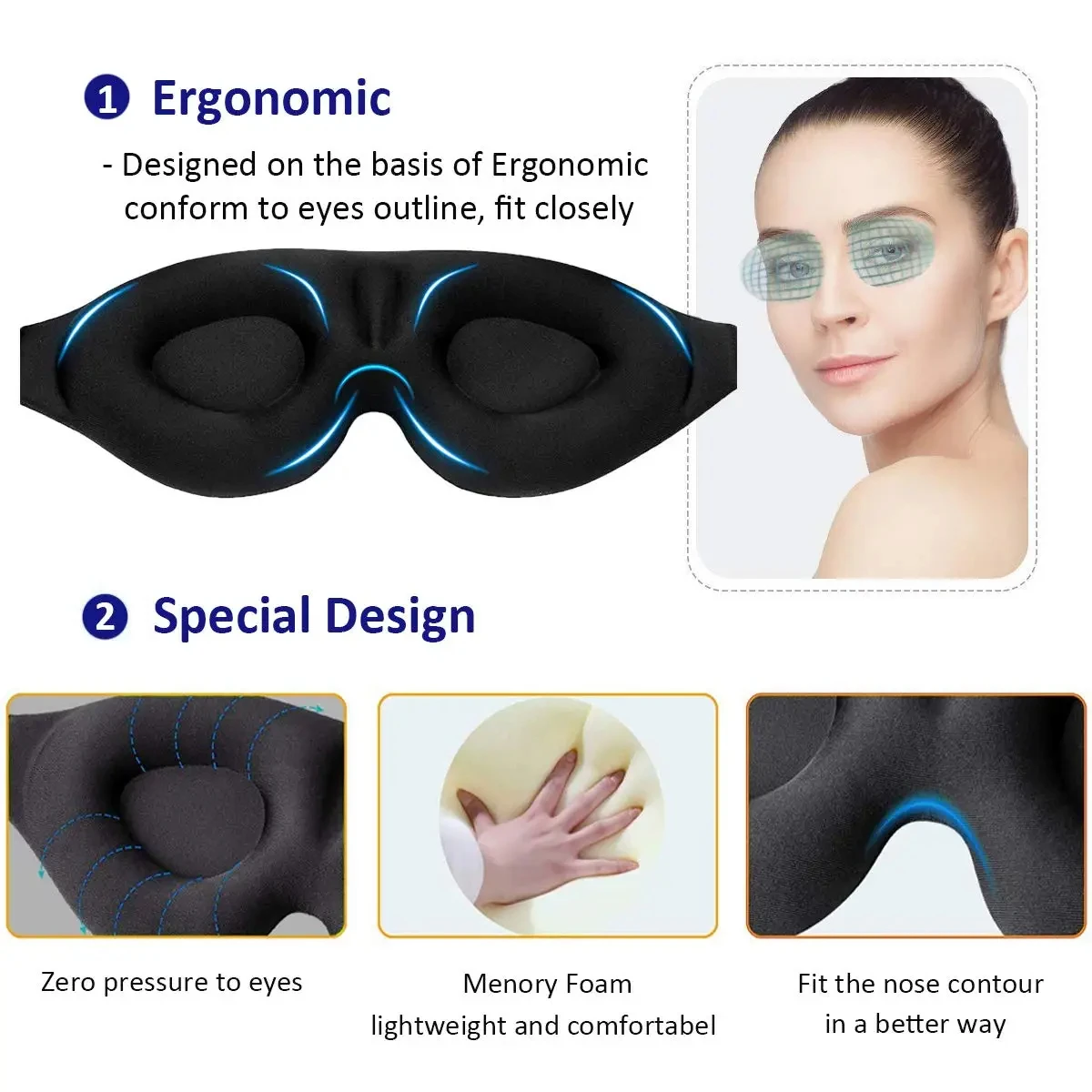 1/2/3PC 3D Sleeping Mask Block - đánh giá và giá 3D Printing Lego