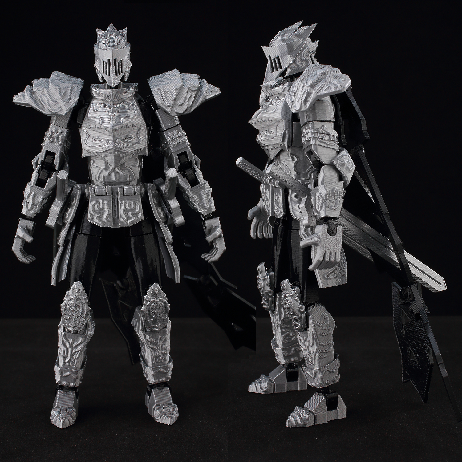 ​9L3D Lucky13 Silver Armor Kni - đánh giá và giá 3D Printing Knight Armor