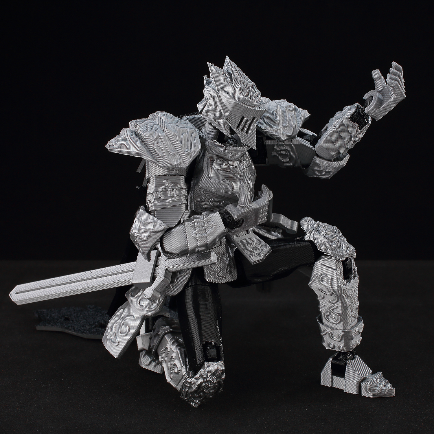 ​9L3D Lucky13 Silver Armor Kni - đánh giá và giá 3D Printing Knight Armor