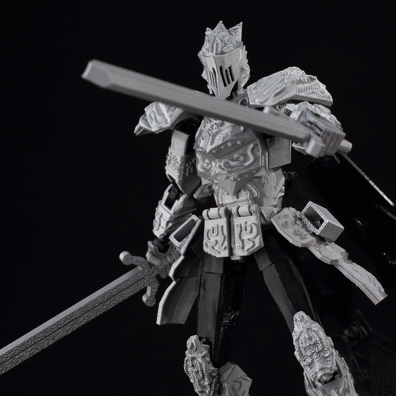 ​9L3D Lucky13 Silver Armor Kni - đánh giá và giá 3D Printing Knight Armor