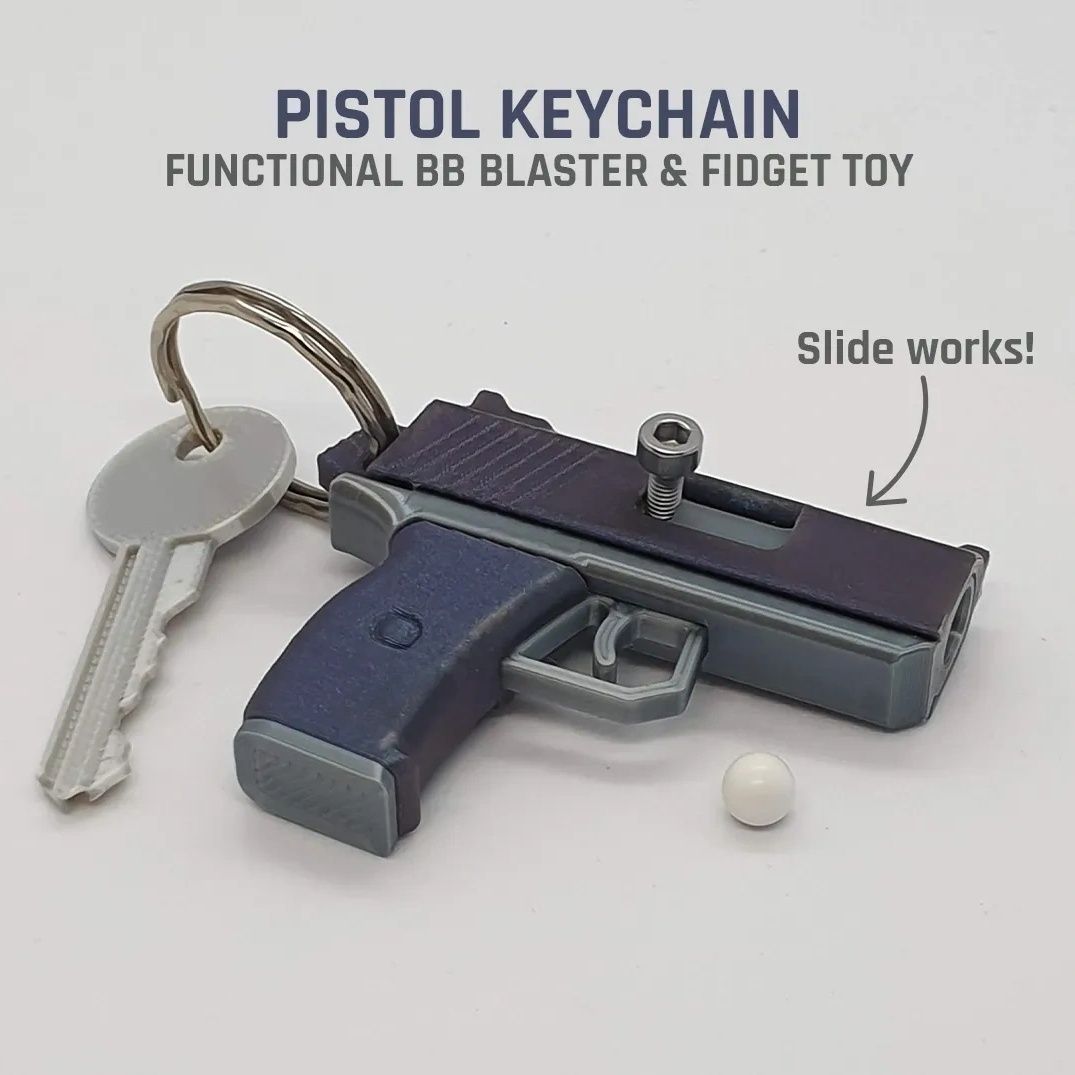 3D Printed Mini Model Gun Keyc - đánh giá và giá 3D Printing Vendor