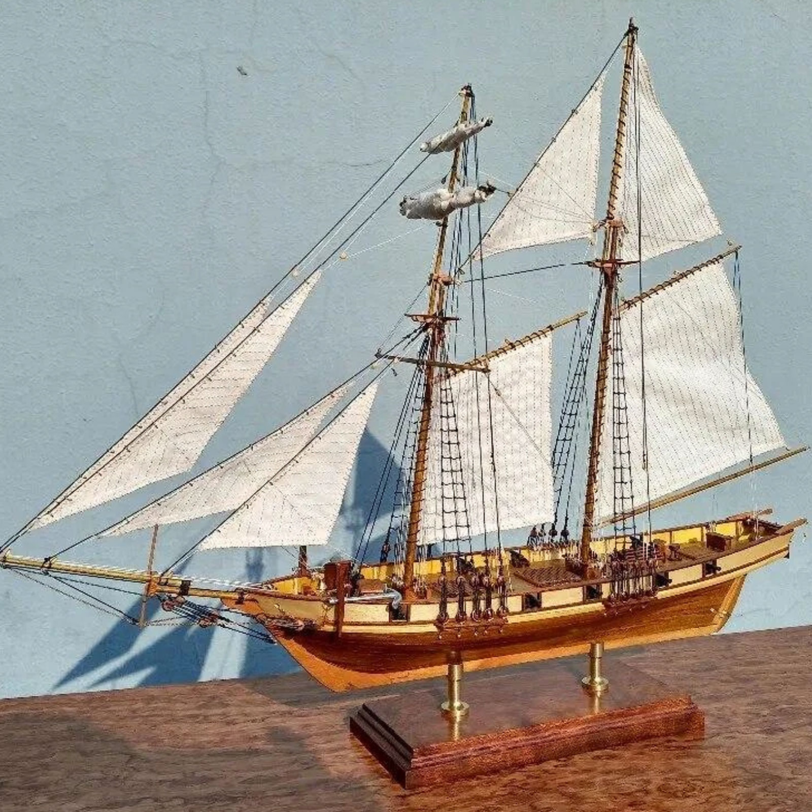 【Halcon Sailboat Wooden Model  - đánh giá và giá 3D Printing Lego