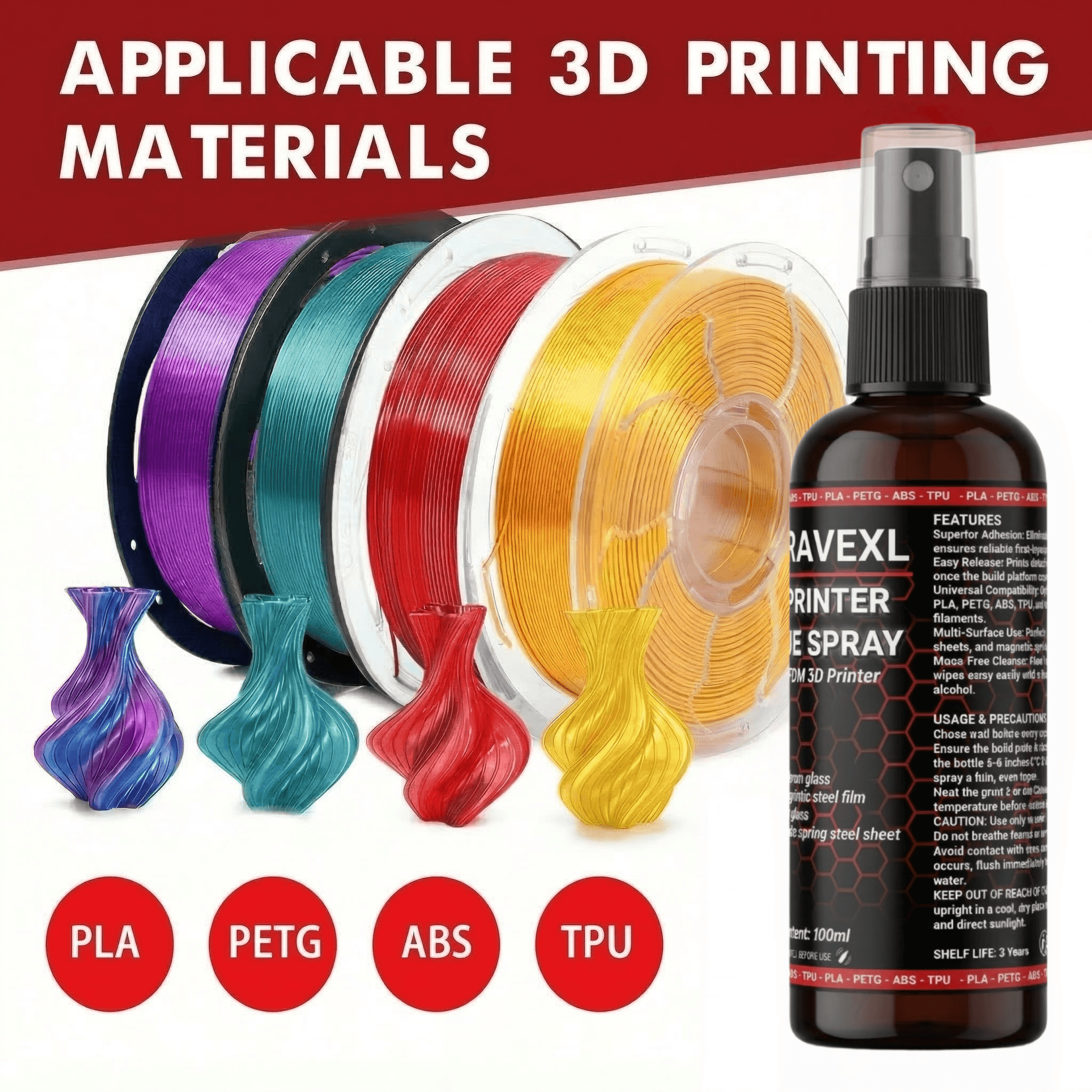 3D Printer Bed Adhesive Spray  - đánh giá và giá Glue For 3D Printing