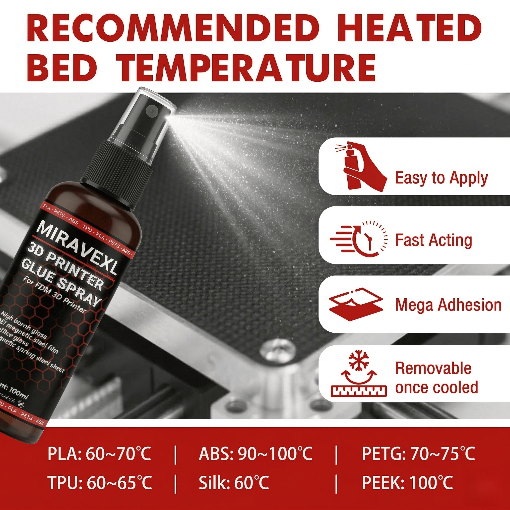3D Printer Bed Adhesive Spray  - đánh giá và giá Glue For 3D Printing