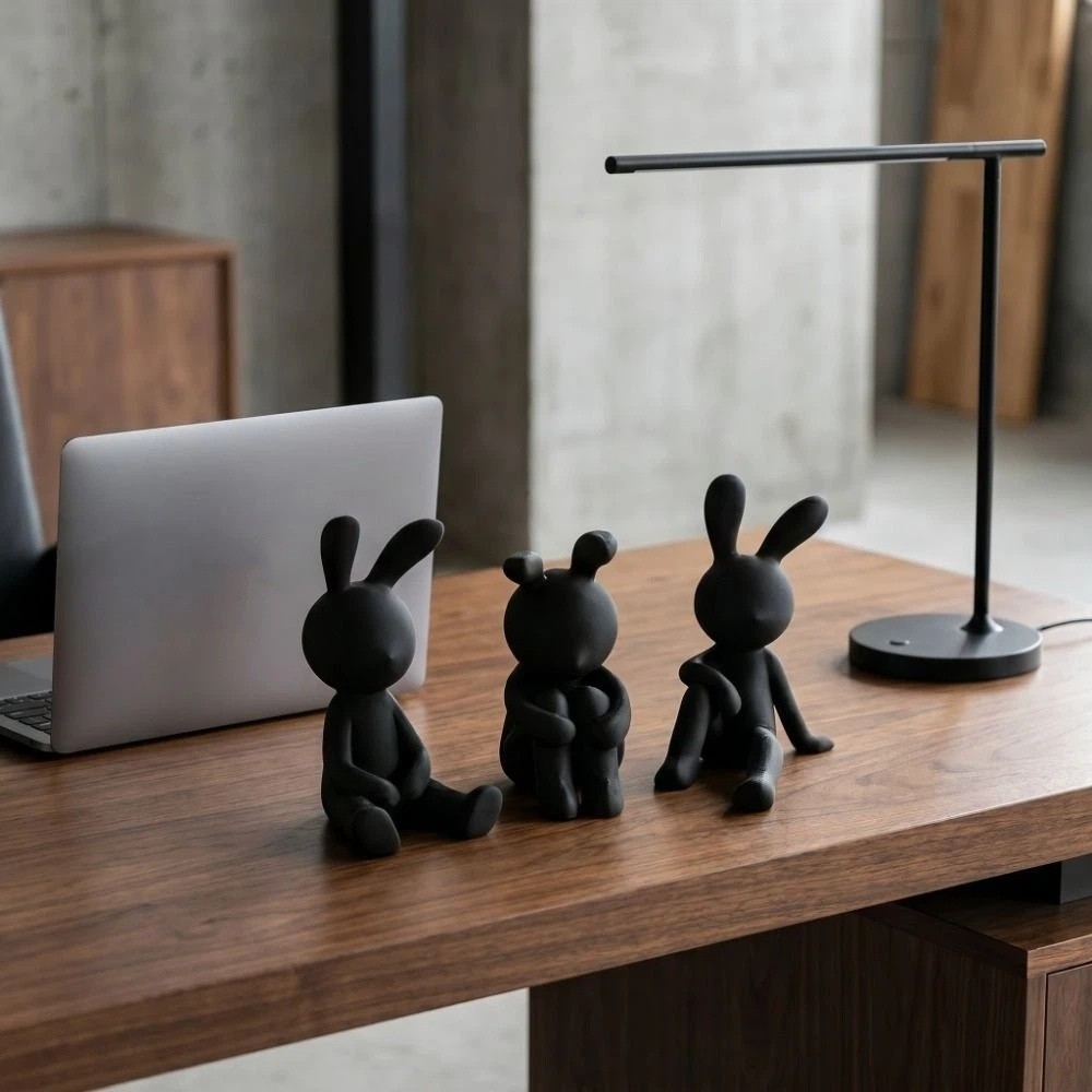 3 pcs Funny 3D Printed Sitting - đánh giá và giá 3D Printing Rabbit