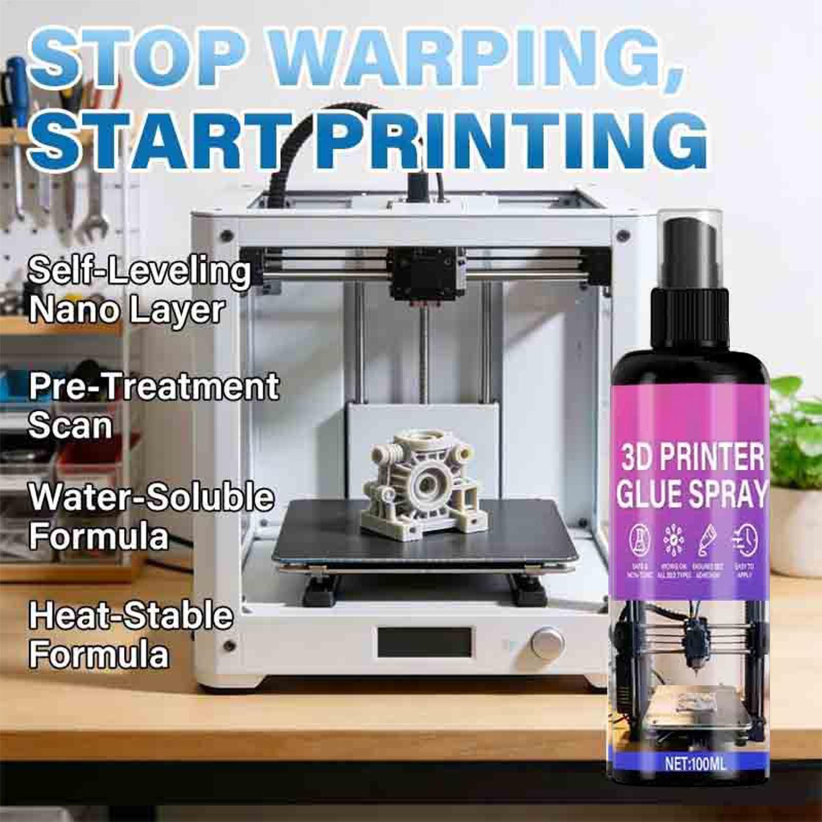 3D Printer Adhesive Spray 100m - đánh giá và giá Glue For 3D Printing
