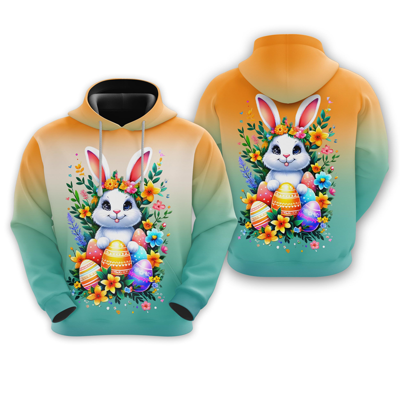 Easter Rabbit 3D Print Hoodies - đánh giá và giá 3D Printing Rabbit